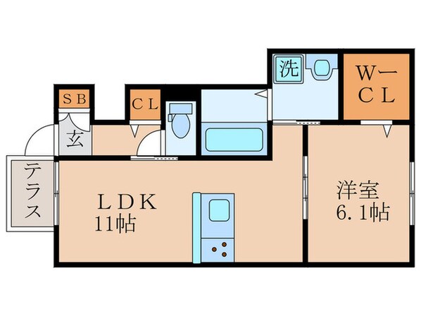 クレリアの物件間取画像